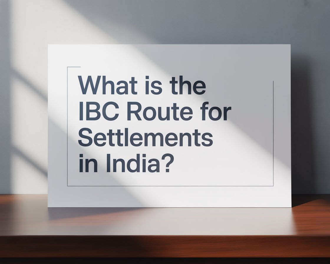 What is the IBC Route for Settlements in India
