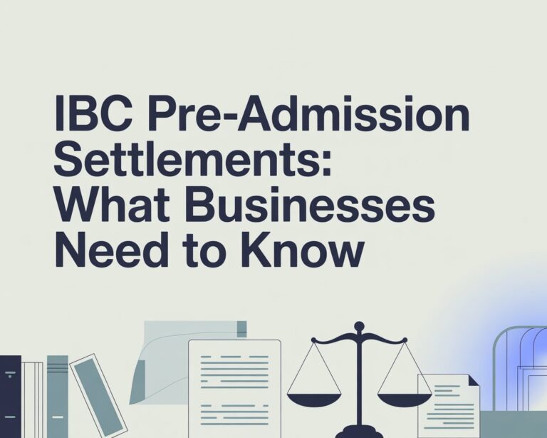 IBC Pre-Admission Settlements