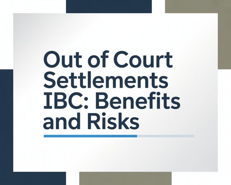 Out of Court Settlements IBC