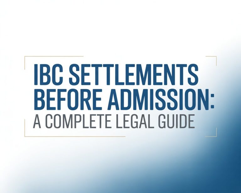 IBC settlements before admission