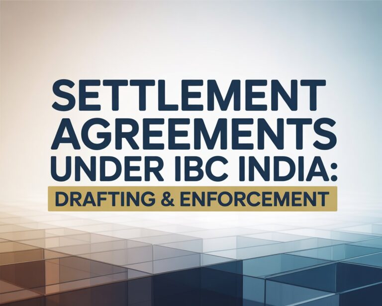 Settlement Agreements Under IBC India