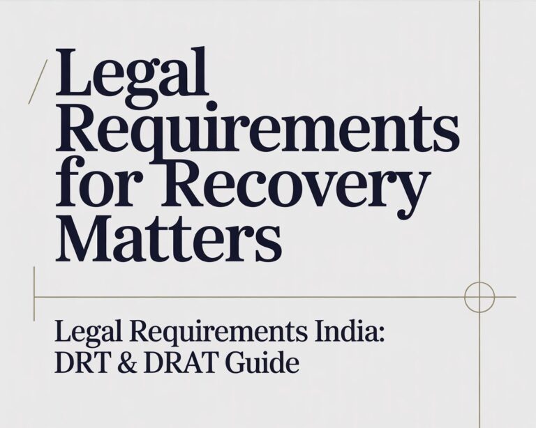 Legal Requirements for Recovery Matters, Legal Requirements India