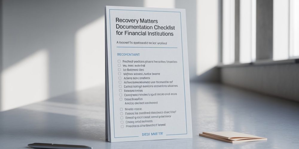 Recovery Matters Documentation Checklist for Financial Institutions