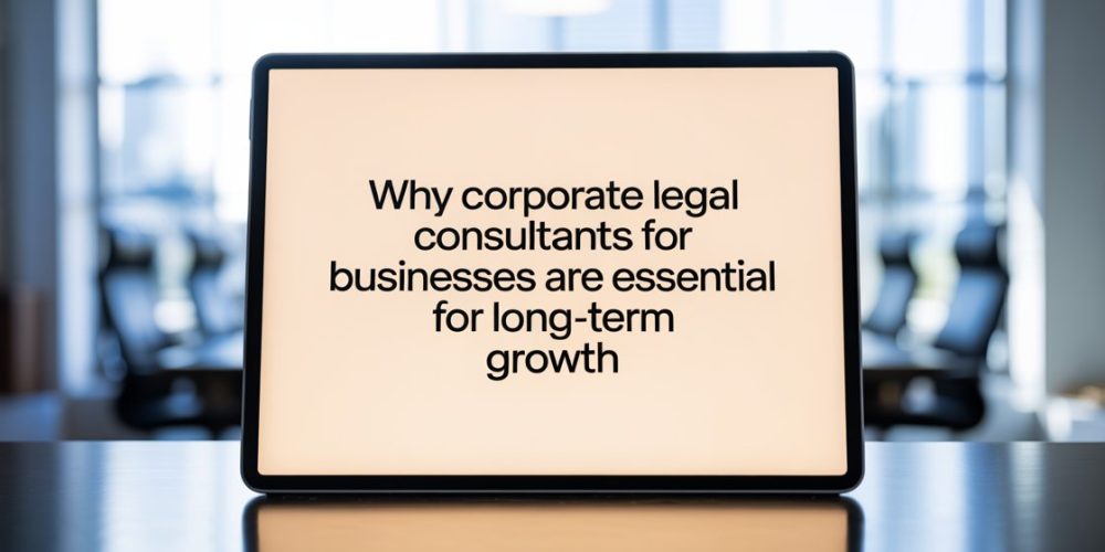 Why Corporate Legal Consultants for Businesses Are Essential for Long-Term Growth