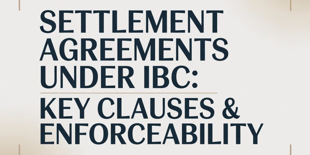 Settlement Agreements Under IBC